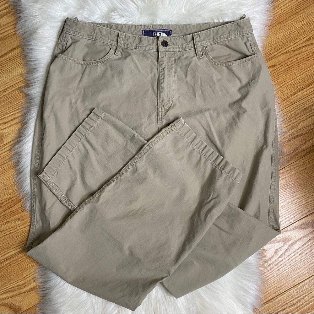 The North Face Khaki Chino Hiking Outdoor Pants 36